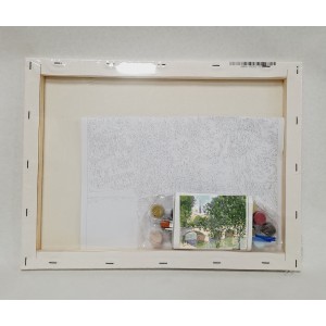 Colorear por números - Paisaje fluvial - detalle contenido