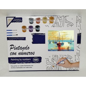 Pintar por números - Veleros