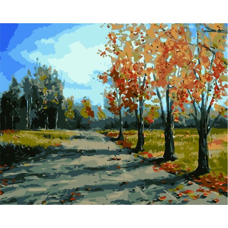 Pintar por números - Paisaje otoñal