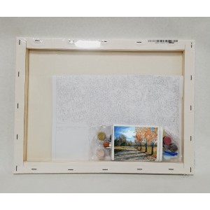 Pintar por números - Paisaje otoñal - detalle contenido