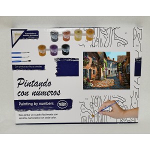 Pintar por números - Paisaje de pueblo