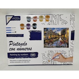 Pintar por números - Amsterdam Canal
