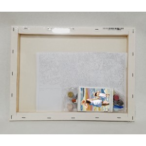 Pintar por números - paseo en la playa - detalle contenido