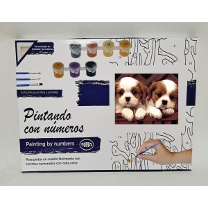 Pinta por números - Preciosos perritos