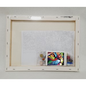 Colorear números - Gato de arte pop - detalle contenido