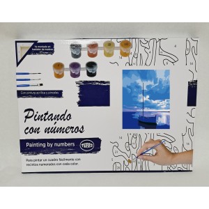 Colorear por números - Mar en calma