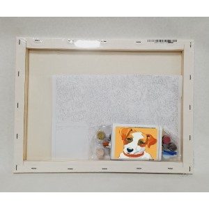 Colorear por números - Perro curioso - detalle contenido