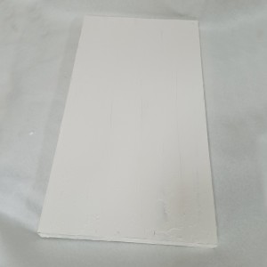 Tabla pintada con estuco