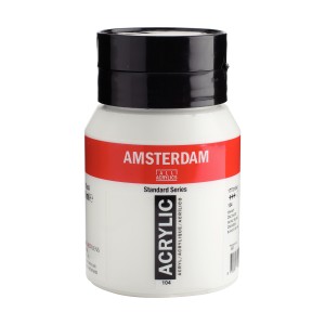 Pintura acrílica Amsterdam. Gama de blancos y beig. Paleta de colores