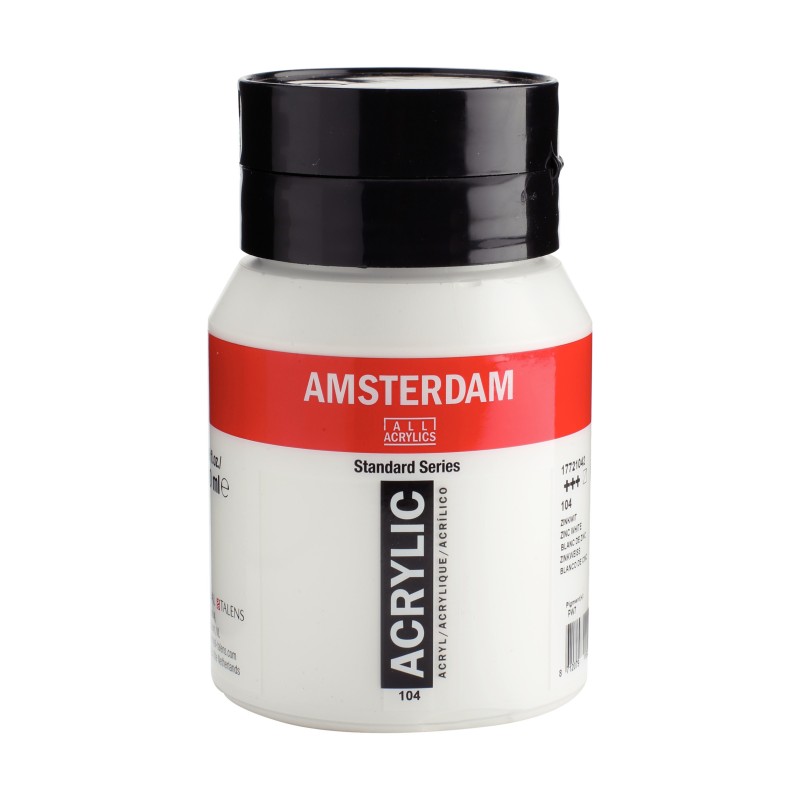 Pintura acrílica Amsterdam. Blanco de cinc 104