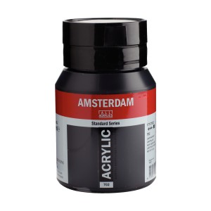 Pintura acrílica Amsterdam - gama de colores grises y negros