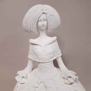 MENINA DE ESCAYOLA - MENINA GRABADA 30 CM