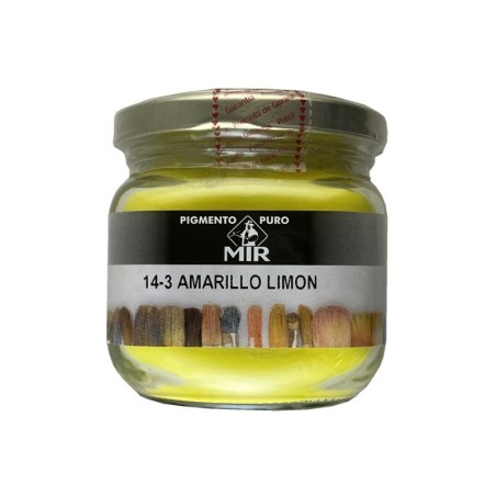 PIGMENTO PURO EN POLVO MIR AMARILLO LIMÓN - 150ML