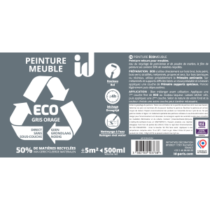 Etiqueta pintura eco mueble