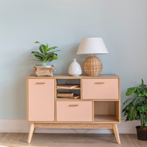 Aparador pintado con la Pintura Eco Muebles Rosa claro