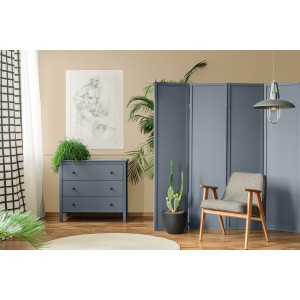 Muebles de dormitorio pintados con la Pintura Eco Muebles Gris