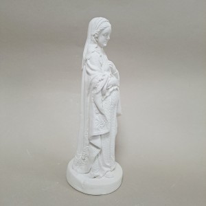 Figura de escayola Dulce Espera, vista de perfil