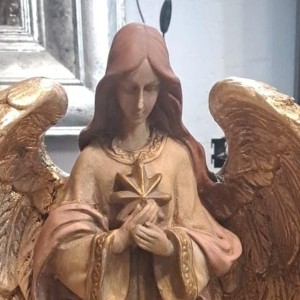 Figura de escayola Angel con Misterio 46 cm | Topaz