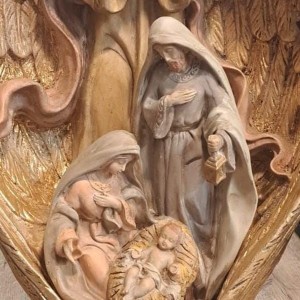 Figura de escayola Angel con Misterio 46 cm | Topaz