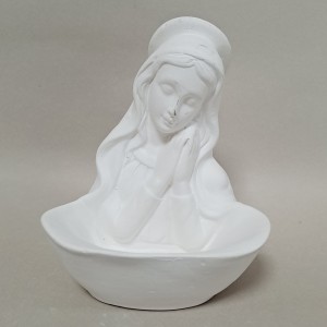 Virgen porta Rosario en escayola, 15 cm | Topaz