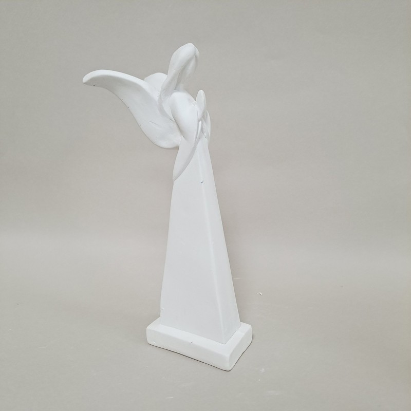 Ángel sin rostro en escayola