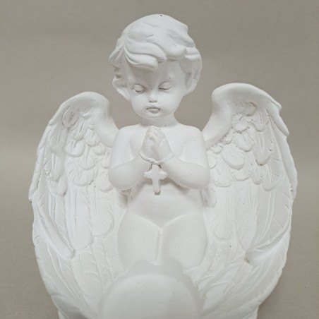 Regalo para Bautizo Angelito porta vela niño - 14 cm |TOPAZ