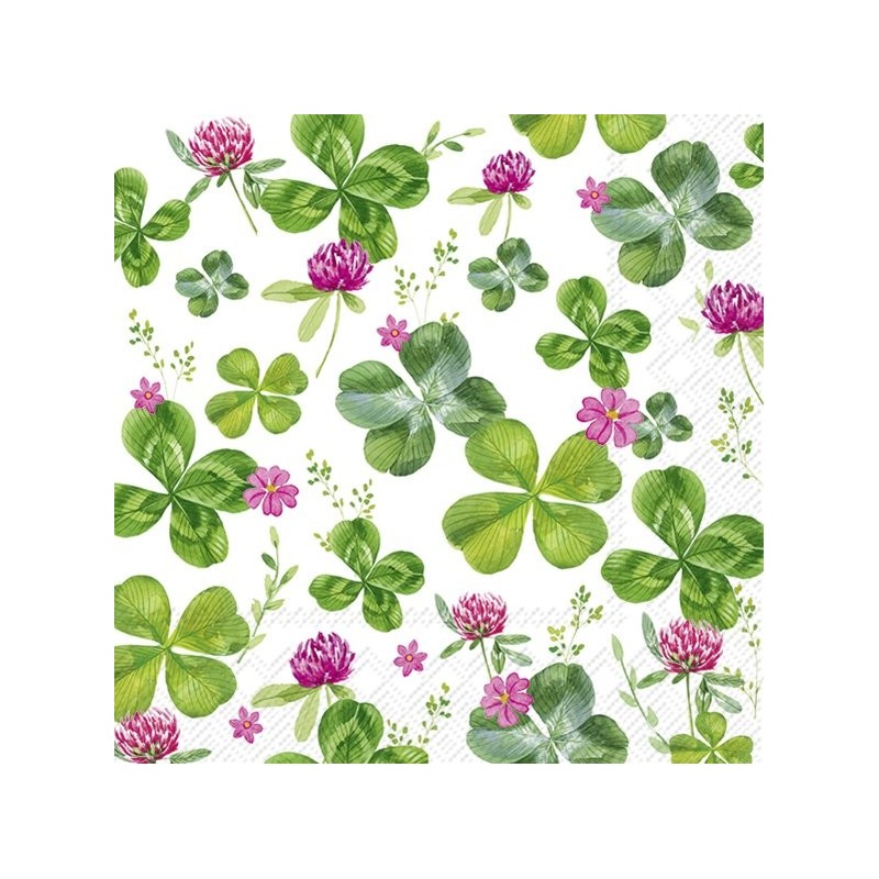 Servilletas de papel tréboles