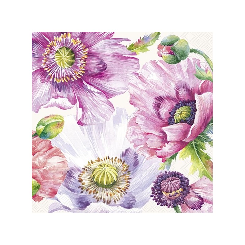 5 Servilletas para decoupage amapolas IHR | TOPAZ