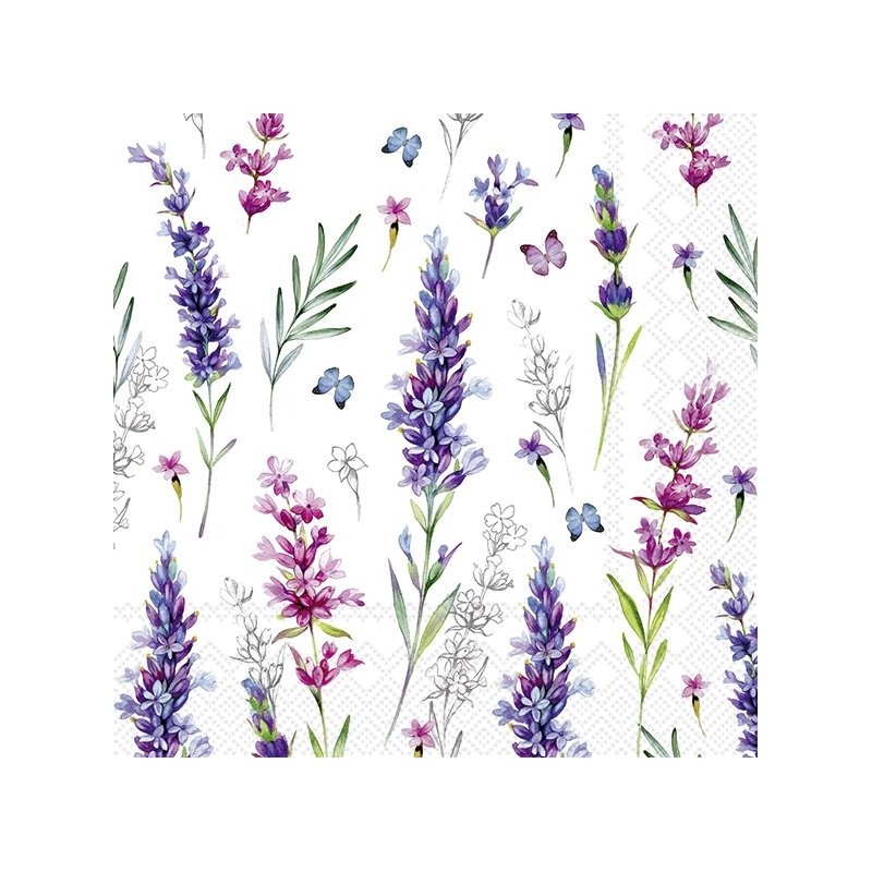 5 Servilletas para decoración ramitos de flores IHR | TOPAZ