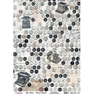 PAPEL DE ARROZ CADENCE MAQUINAS DE ESCRIBIR 30x41 CM