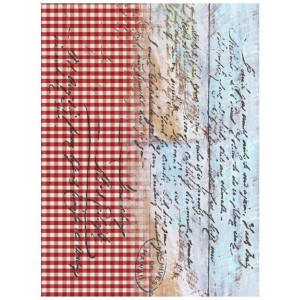 PAPEL DE ARROZ CADENCE FONDO MARINO LETRAS 30x41 CM