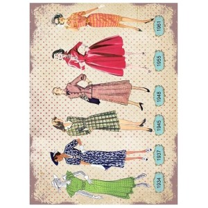 PAPEL DE ARROZ CADENCE MODELOS ANTIGUAS 30x41 CM