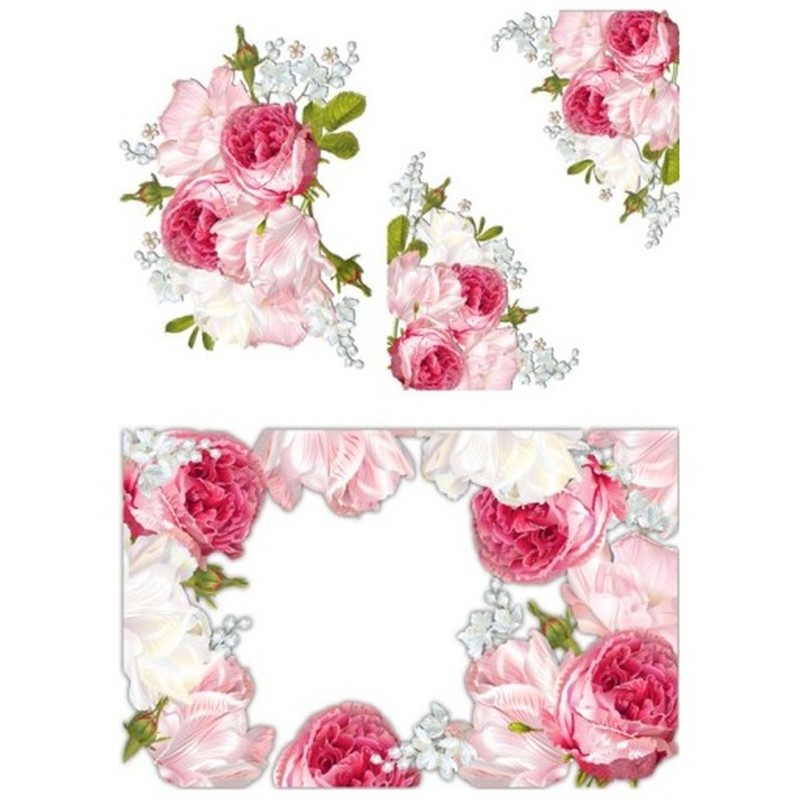 PAPEL DE ARROZ CADENCE ROSAS 30x41 CM