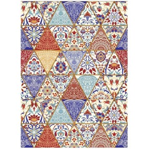 PAPEL DE ARROZ CADENCE MANDALA TRIANGULOS 30x41 CM