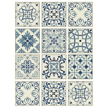 PAPEL DE ARROZ CADENCE GRECAS AZULES 30x41 CM