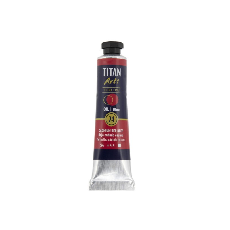 ROJO CADMIO OSCURO SERIE 4 Nº 24 20 ML OLEO EXTRAFINO TITAN