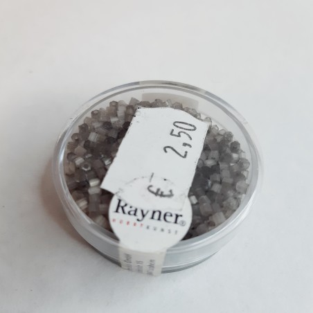 Abalorios Rayher Glasstifte transparente 2/2 mm gris - TOPAZ
