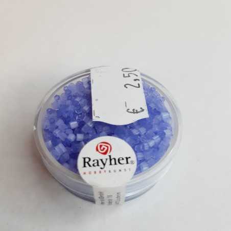 Abalorios Rayher Glasstifte transparente 2/2 mm azul - TOPAZ