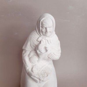 Figura de escayola para portal de Belén