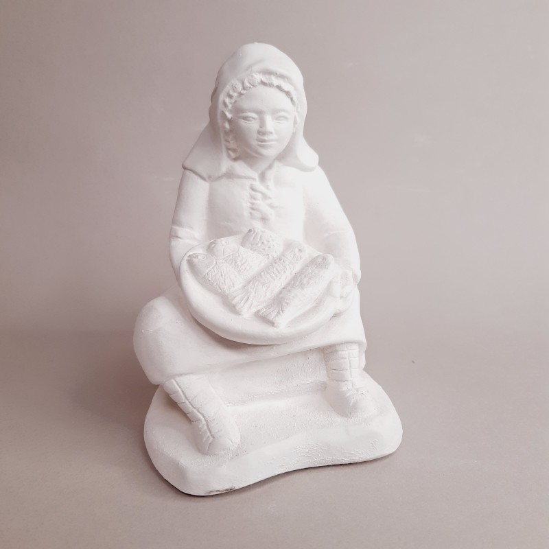 Vendedora de pescado para portal de Belén