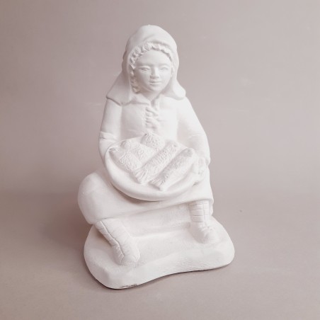 Vendedora de pescado para portal de Belén