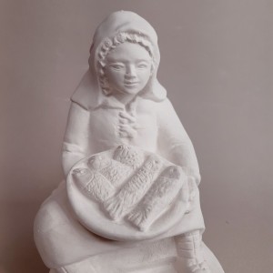 Vendedora de pescado para portal de Belén