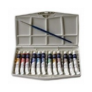 CAJA ACUARELA COTMAN 12 TUBOS+PINCEL