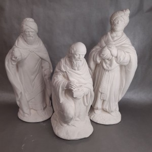 Reyes magos de escayola