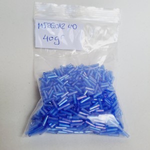 Abalorio Canutillo Azul Zafiro 6 mm