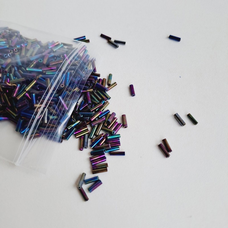 Abalorio Canutillo multicolor 6 mm