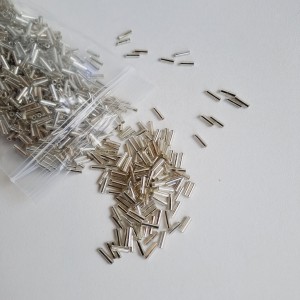 Abalorio Canutillo color plata 6 mm