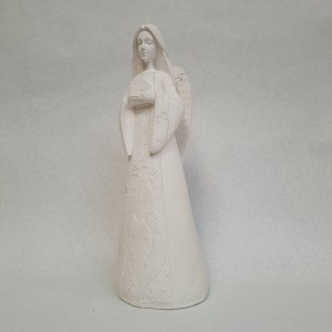 Angel Bendice mi hogar. Figura de escayola