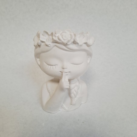 Figura de escayola Niña silencio