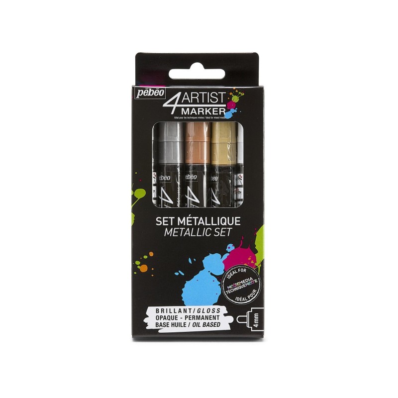 SET DE 5 ROTULADORES 4ARTIST MARKER 4 mm